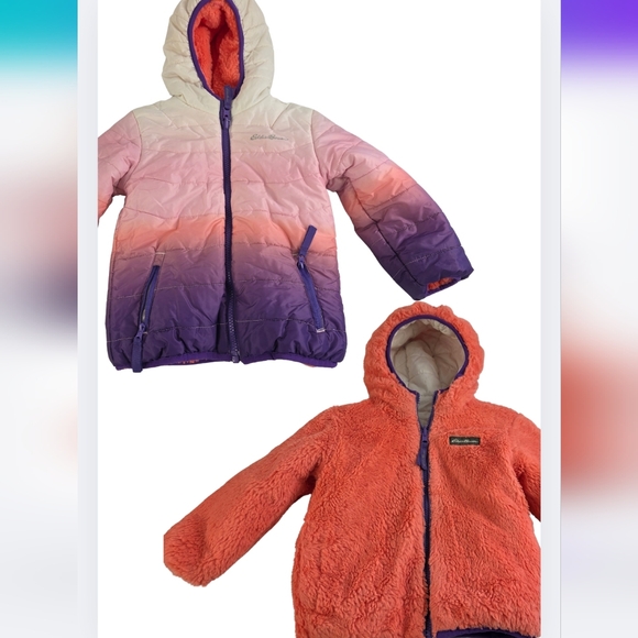 Eddie Bauer Reversible 3T Deer Harbor Insulated Hooded Jacket 3293-CM - Picture 4 of 11